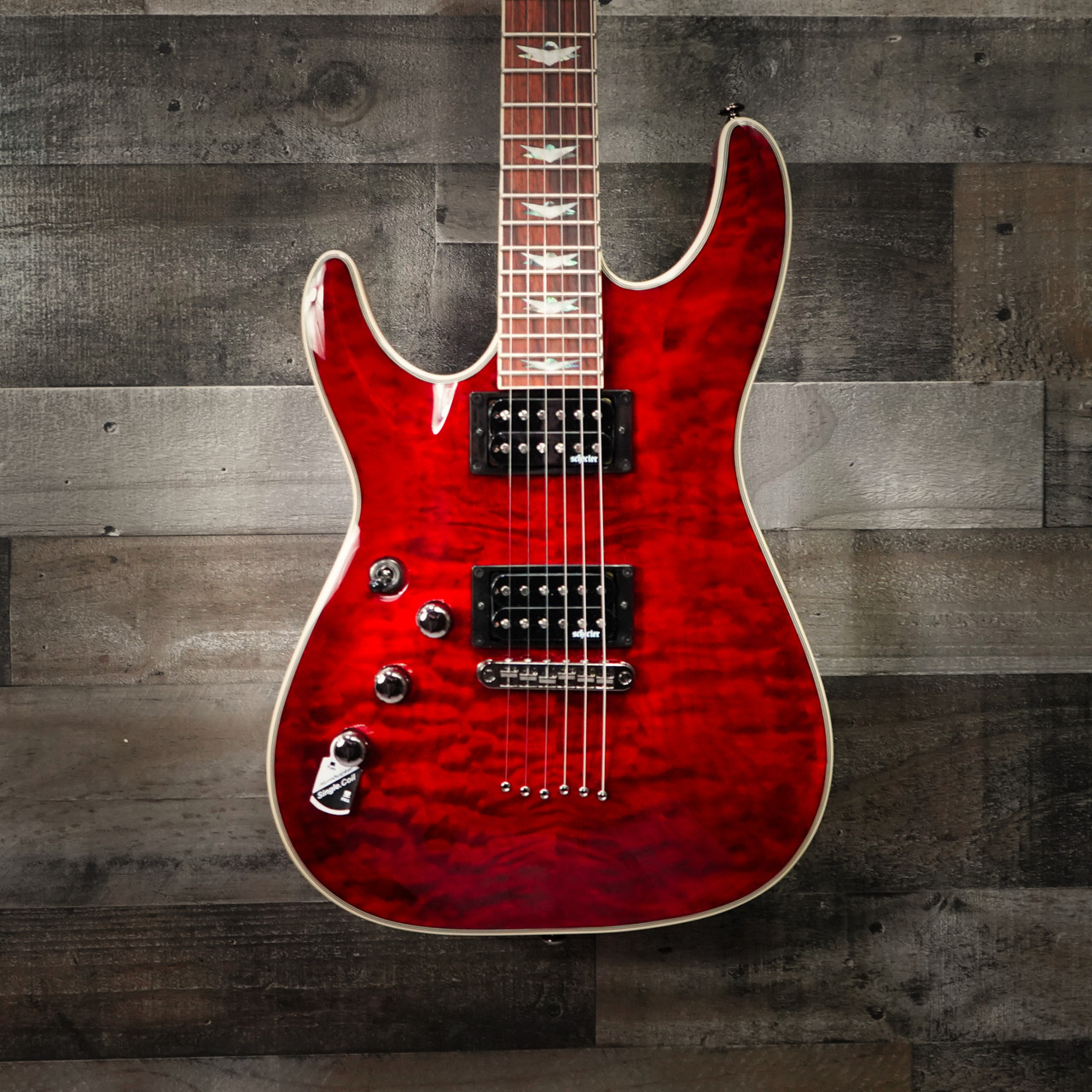 Schecter Omen Extreme-6 LH Black Cherry Electric Guitar B-Stock