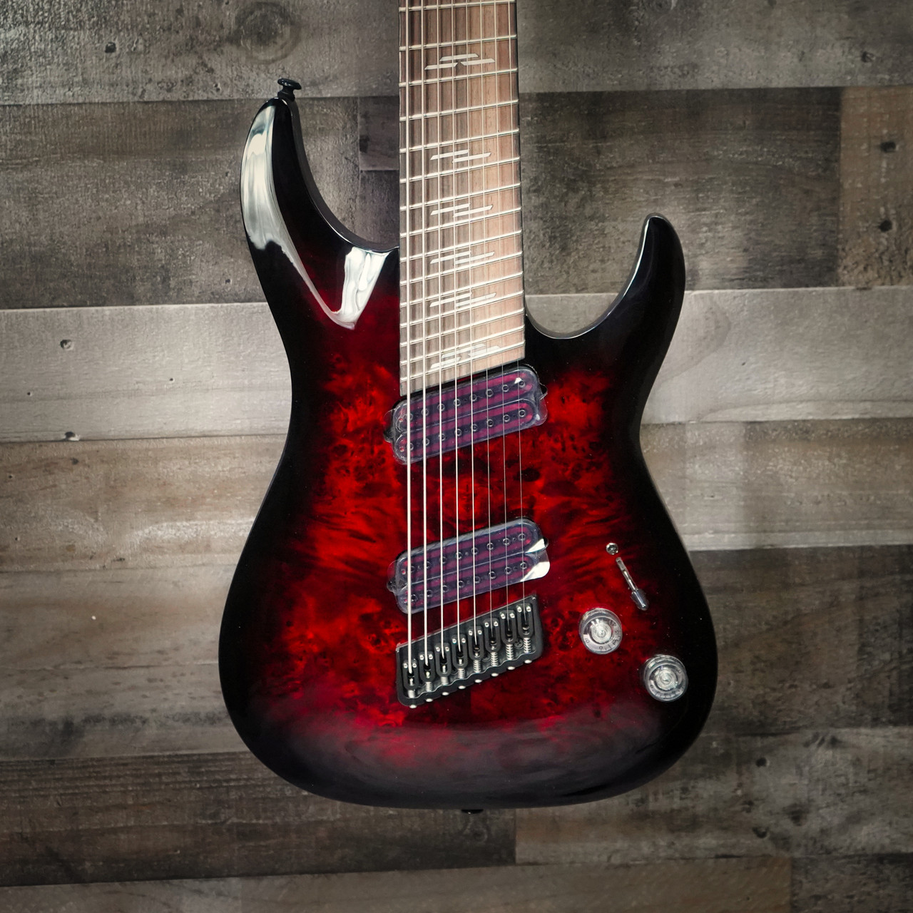 Schecter Omen Elite-8 Multiscale Black Cherry Burst Electric Guitar B-Stock