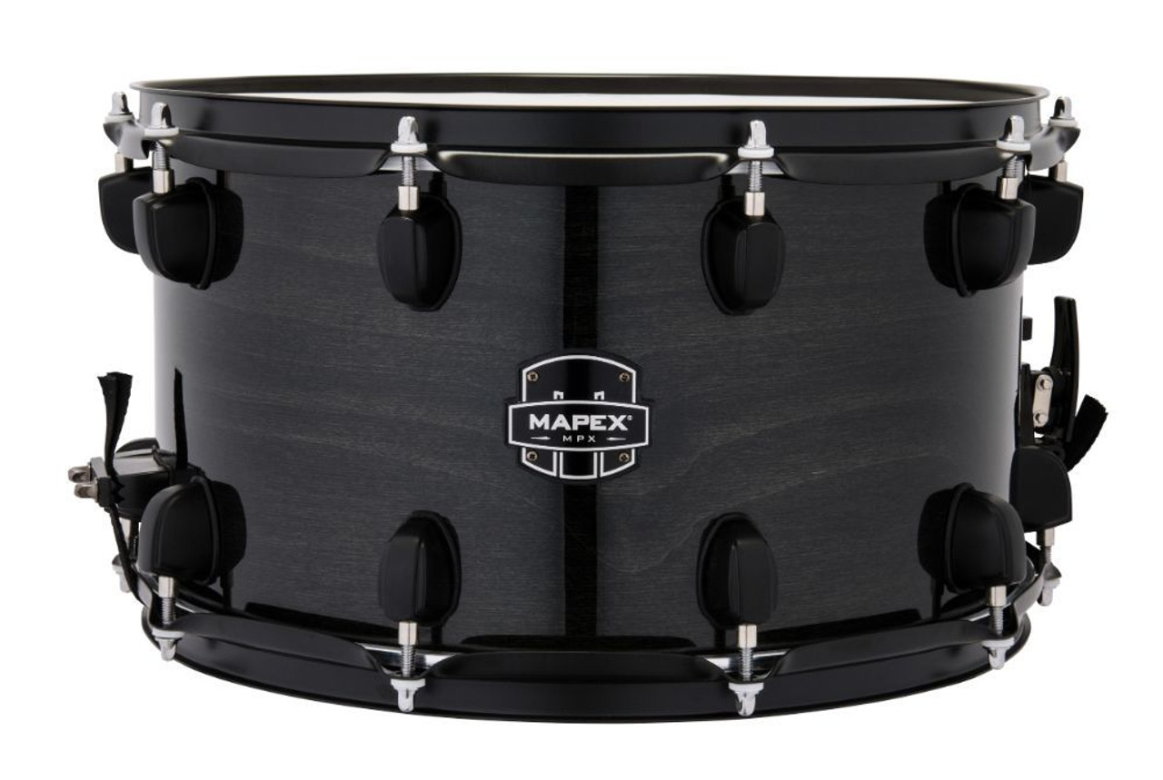 Mapex MPX Maple/Poplar Hybrid Shell Snare Drum 14x8 Trans Midnight Black
