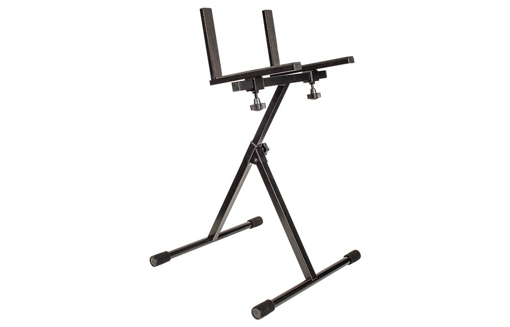 Nomad Accordion Stand NIS-C080 featuring adjustable height, durable frame, and foldable design for stable support and easy portability for all accordion sizes.