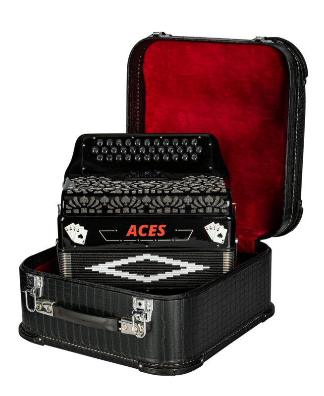 Hohnica Aces Accordion 3-Register F-Bb-Eb Tone (ACES II FBK) | Musician Madness