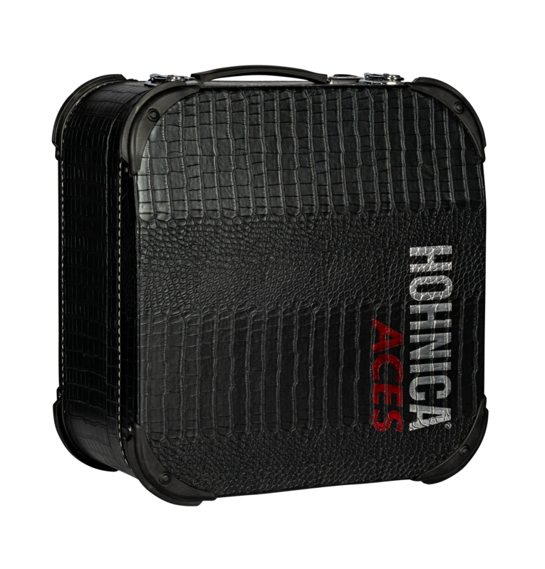 The Hohnica Aces Accordion (ACES II FBK) features a 3-register system with an F-Bb-Eb tonal layout, ideal for Tejano, conjunto, norteno, and regional Mexican music. Built with durable materials and responsive reeds, it offers strong projection, stable tuning, and comfortable playability making it a solid choice for beginners and developing players.