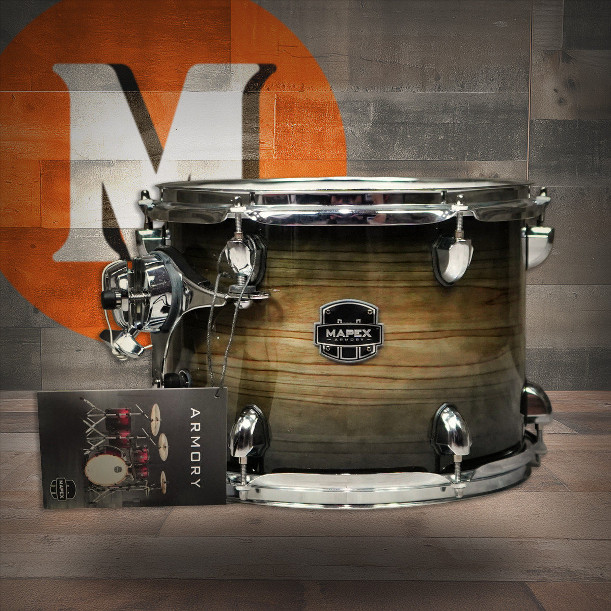 Mapex Armory 12 In. X 8 In. Mounted Tom - Black Dawn (Open Box) (ART1208CTK)( | Musician Madness