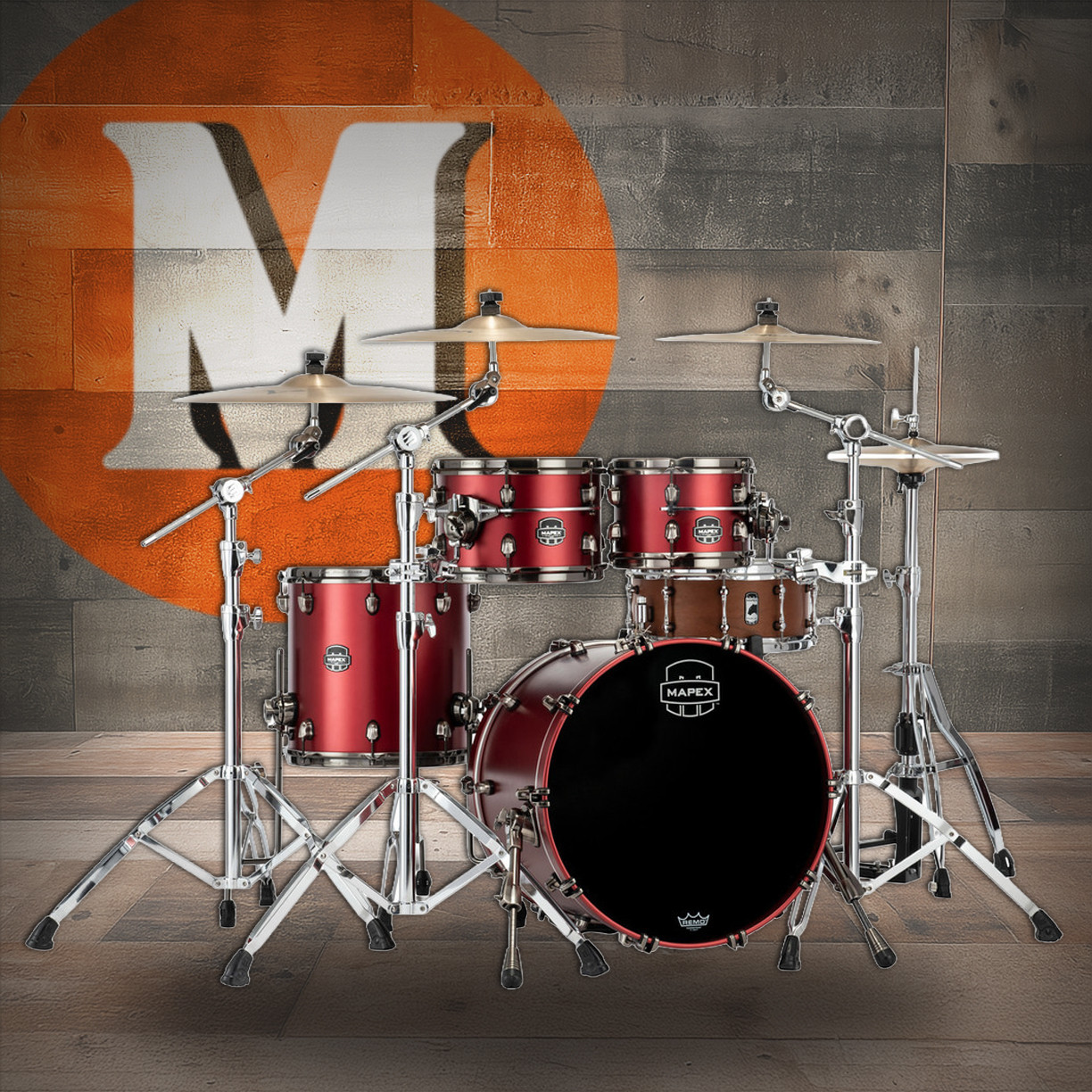 Mapex Saturn Evolution Fusion 4-Piece Shell Pack (No Snare