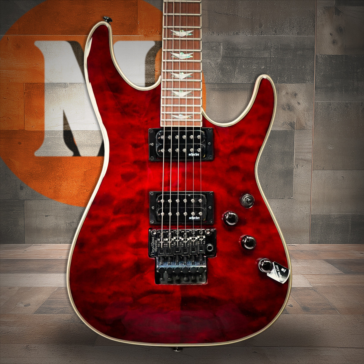 Schecter Omen Extreme-6 FR 6-String Electric Guitar - Black Cherry