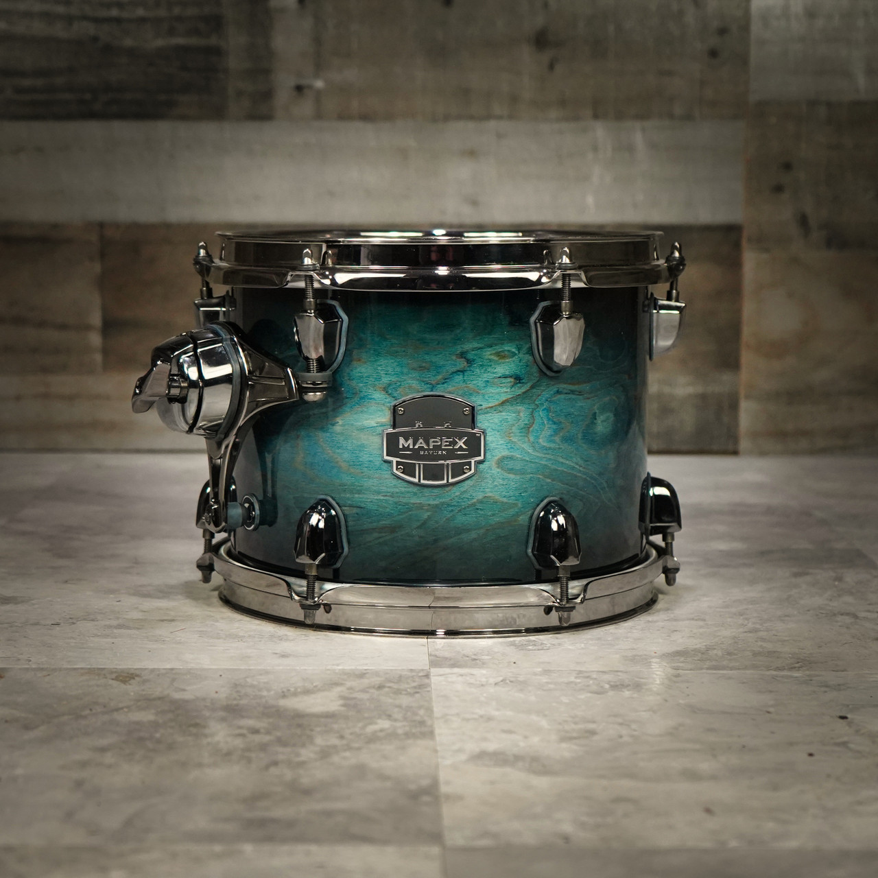 Mapex Saturn V 12  In. x8 In. Rack Tom - Deep Water Maple Burl (Open Box) (SVT1208BMSL) | Musician Madness
