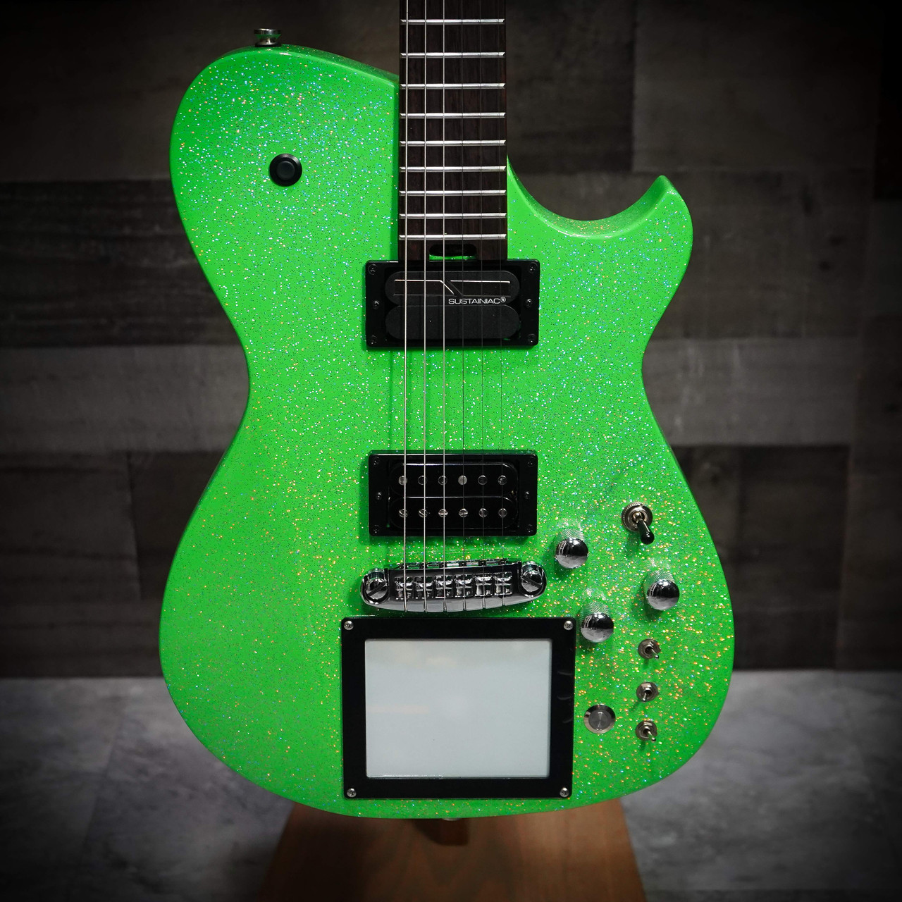 Cort MBM-2 Manson Electric Guitar w/ Kaoss Pad and Sustainiac Electric Guitar w/ Hard Case - Alien Sparkle | Musician Madness