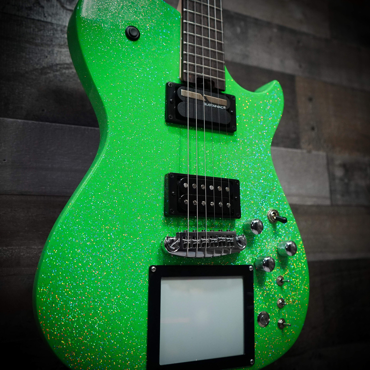 Cort Manson Alien Sparkle Electric Guitar – Sustainiac & XY Pad