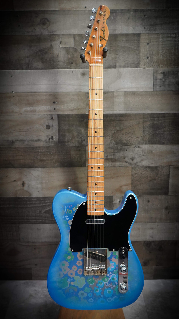 Fender Original 1968 Blue Flower Electric Guitar (Refinished) 