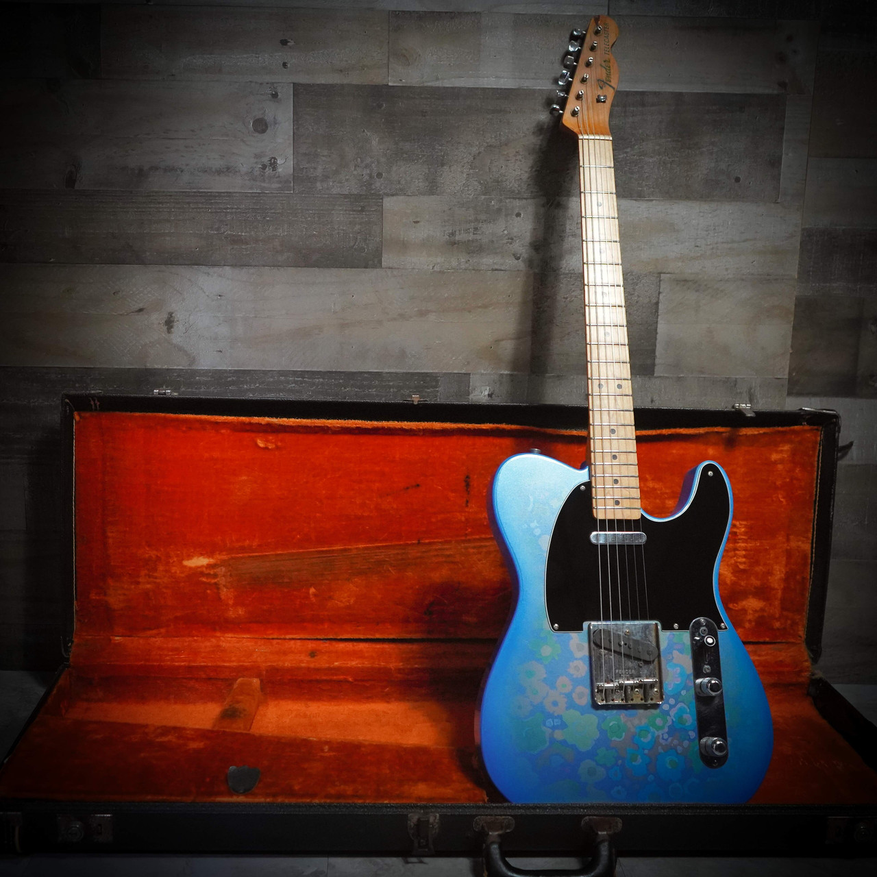 Fender Telecaster Original 1968 Blue Flower Electric Guitar (Refinished) 