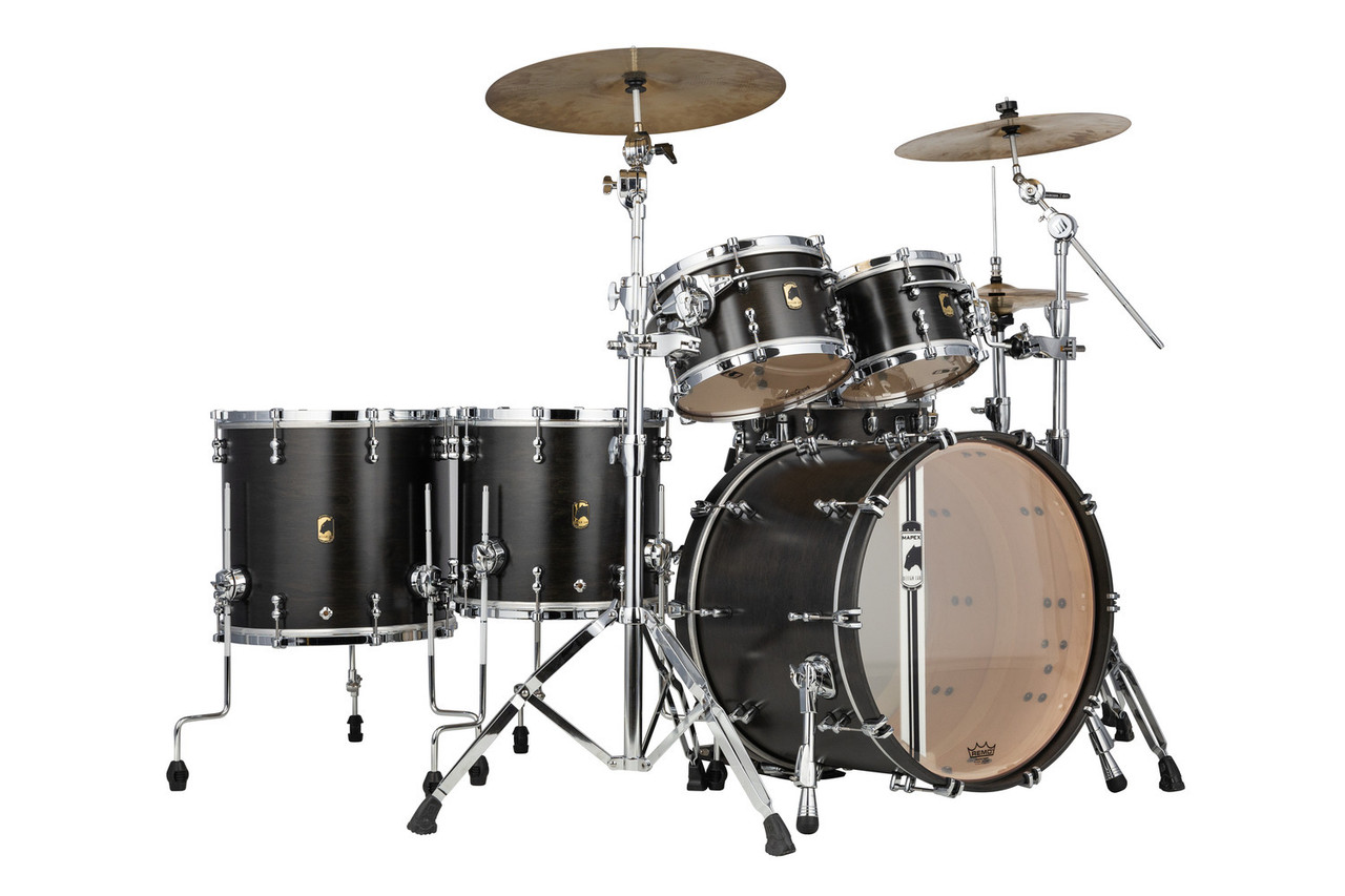 Mapex Equinox Shell Pack, 5-Piece - Satin Black (BPDLE628XFB
