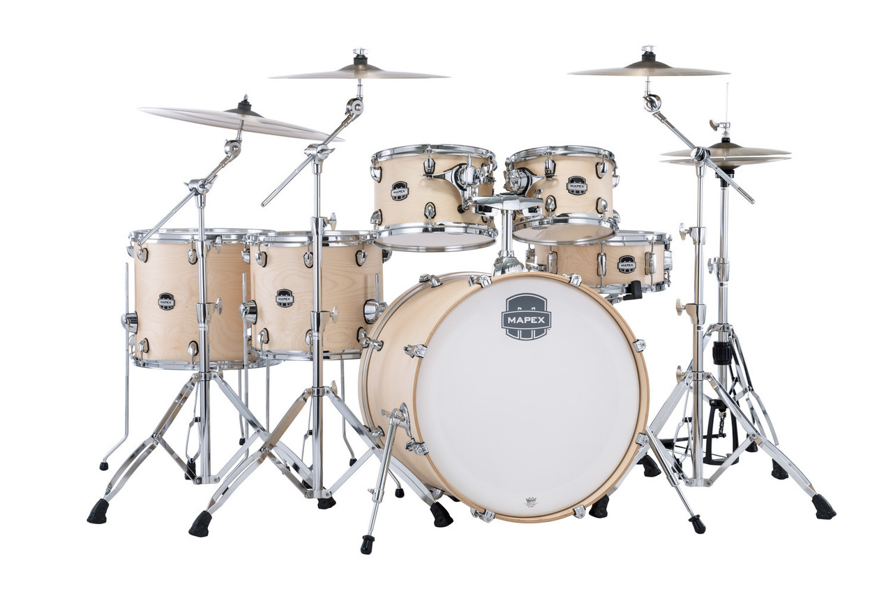 vThe Mapex Mars Maple MM628SFUNW Studioease Shell Pack includes 100% maple shells for warm, resonant tone with smooth mids and articulate highs. The Studioease configuration provides fast tom sizes for improved response and clarity. Finished in elegant Natural Satin, the kit also features SONIClear bearing edges for easier tuning and maximum tonal consistencyÃ¢â‚¬â€ideal for recording studios, gigging drummers, and players seeking premium performance at an exceptional value.
