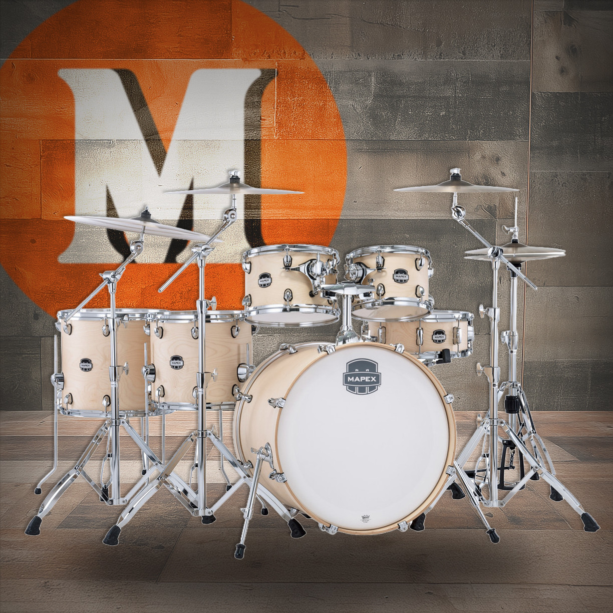 Mapex Mars Maple Studioease Shell Pack - Natural Satin (MM628SFUNW) | Musician Madness