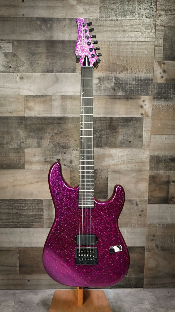 Schecter Daniel HaniÃƒÅ¸ Danskimo-6 Purple Sparkle Electric Guitar