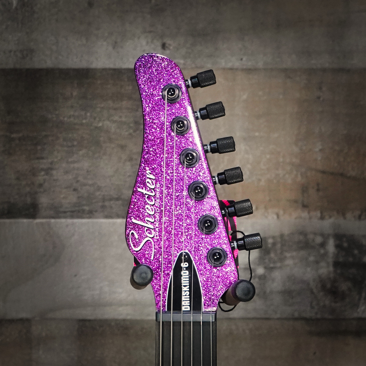 ギター 's effects BOR Schecter Daniel HaniÃƒÅ¸ Danskimo-6 Purple Sparkle Electric Guitar