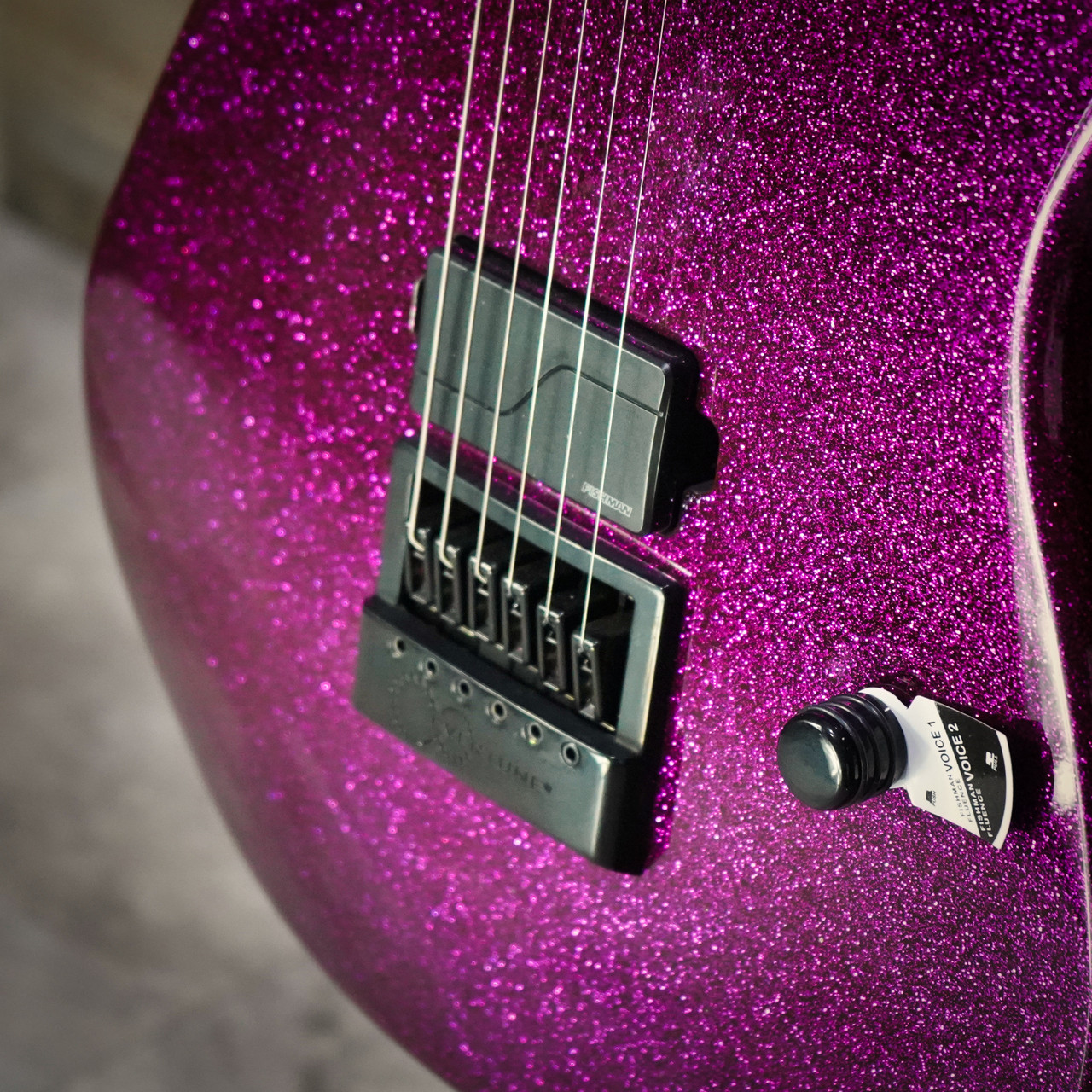 ギター 's effects BOR Schecter Daniel HaniÃƒÅ¸ Danskimo-6 Purple Sparkle Electric Guitar