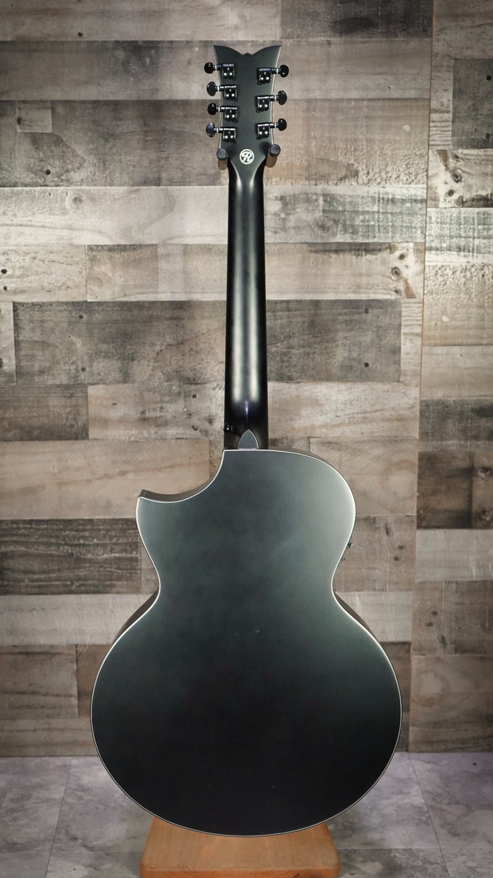 Schecter Regulo Caro-7 Acoustic Acoustic-Electric Guitar - Satin Black - Open Box (3719) | Musician Madness