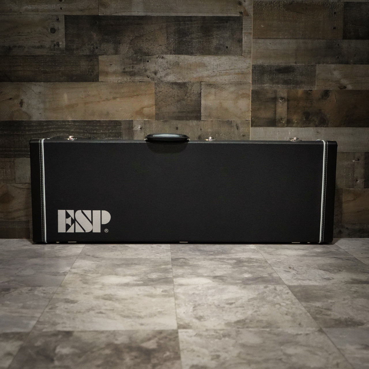 ESP LTD MH-1000 Baritone Electric Guitar - Black Satin