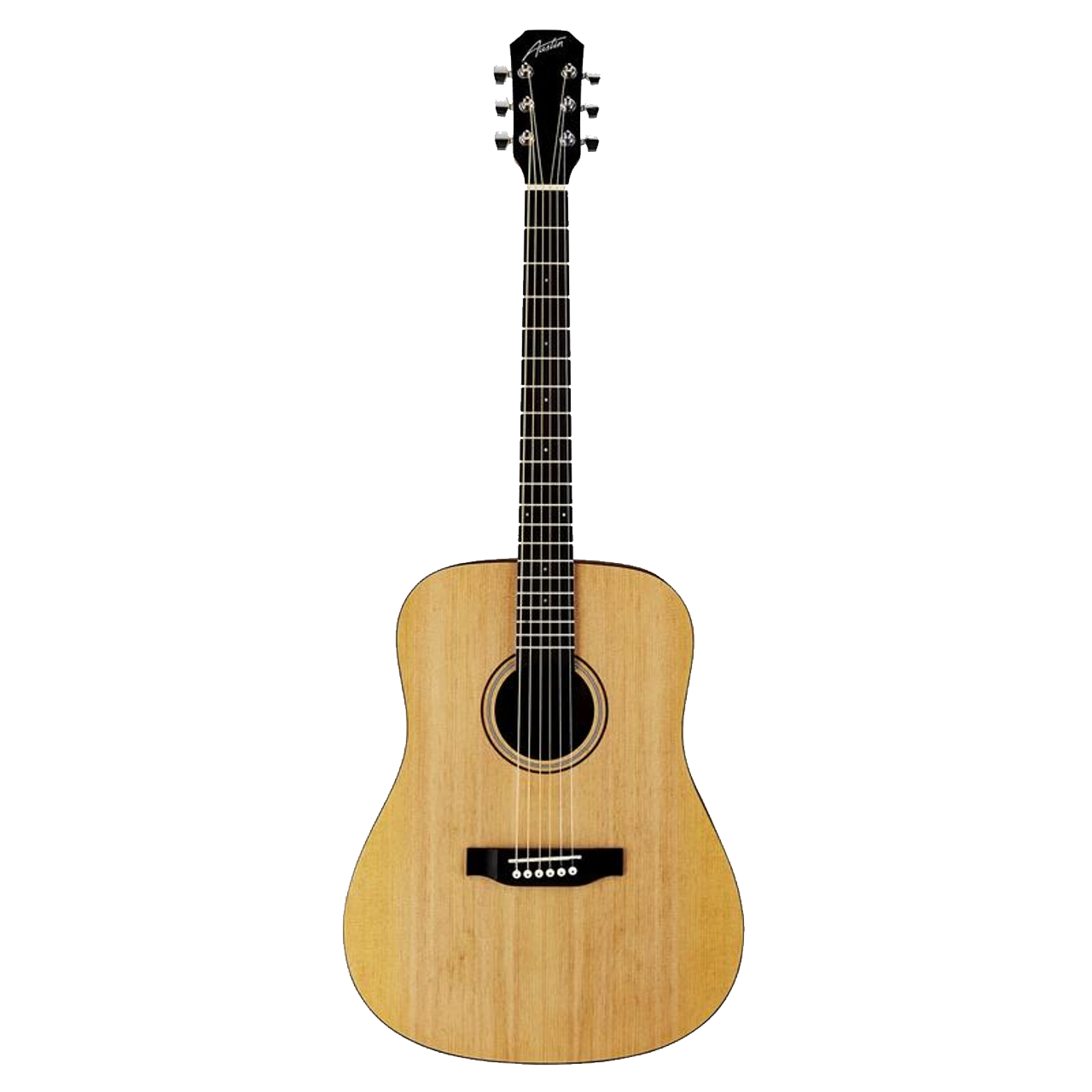 Austin Acoustic Dreadnought - Satin Natural (AA25DS) | Musician Madness