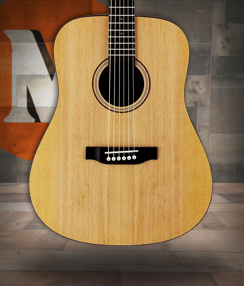 Austin Acoustic Dreadnought - Satin Natural (AA25DS) | Musician Madness