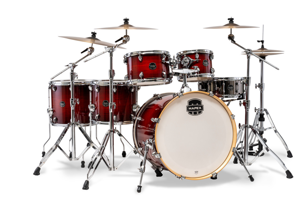 Mapex Armory AR628SFUVNR Studioease Shell Pack - Fast Toms, Red