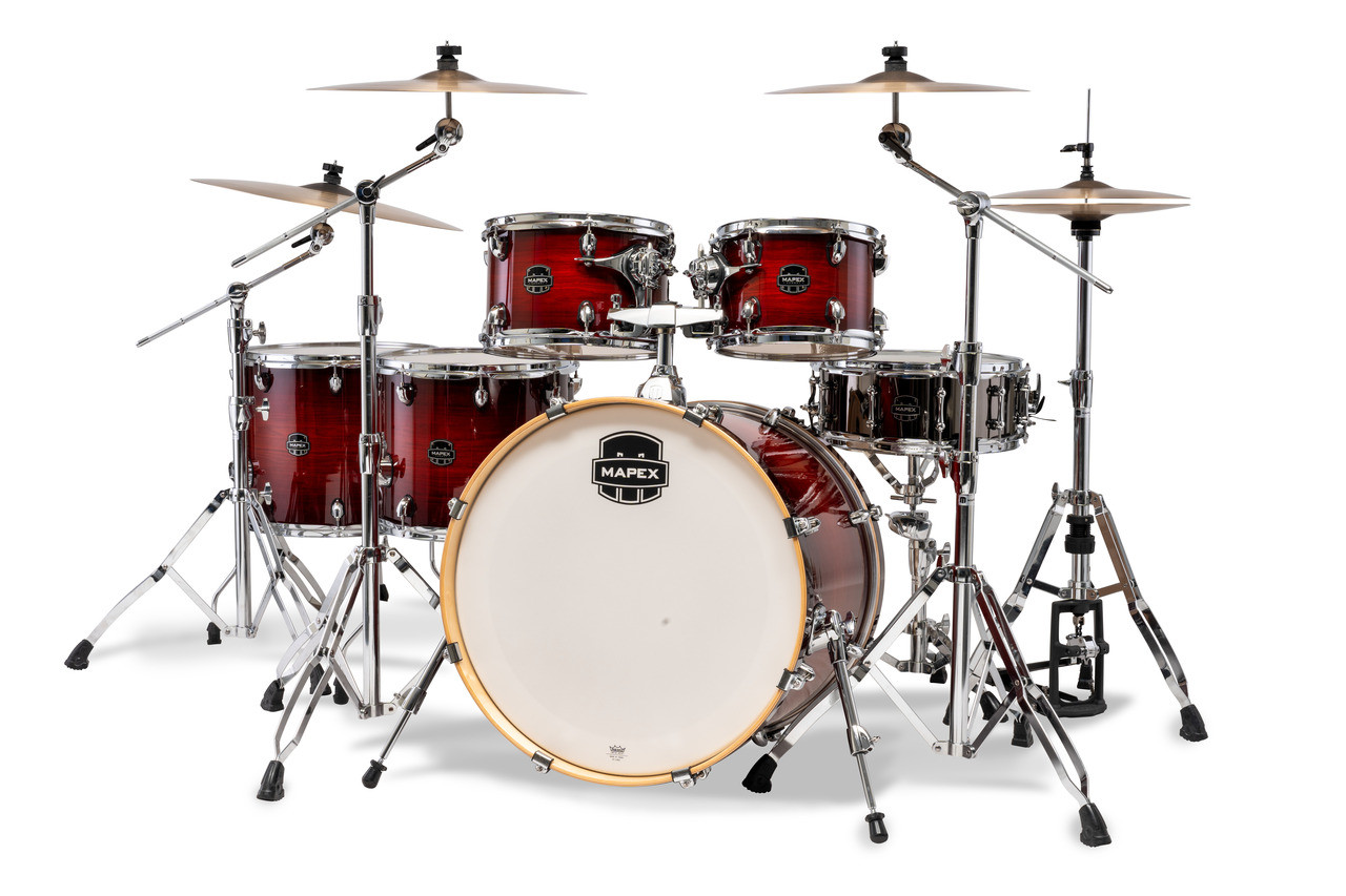 Mapex Armory AR628SFUVNR Studioease Shell Pack - Fast Toms, Red