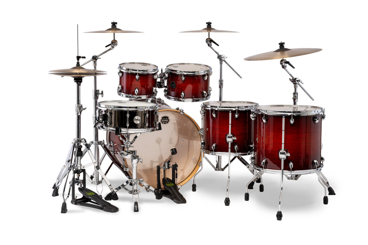 Mapex Armory AR628SFUVNR Studioease Shell Pack - Fast Toms, Red