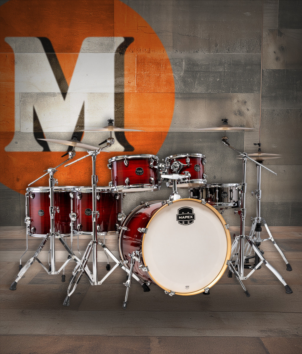 Mapex Armory AR628SFUVNR Studioease Shell Pack - Fast Toms, Red