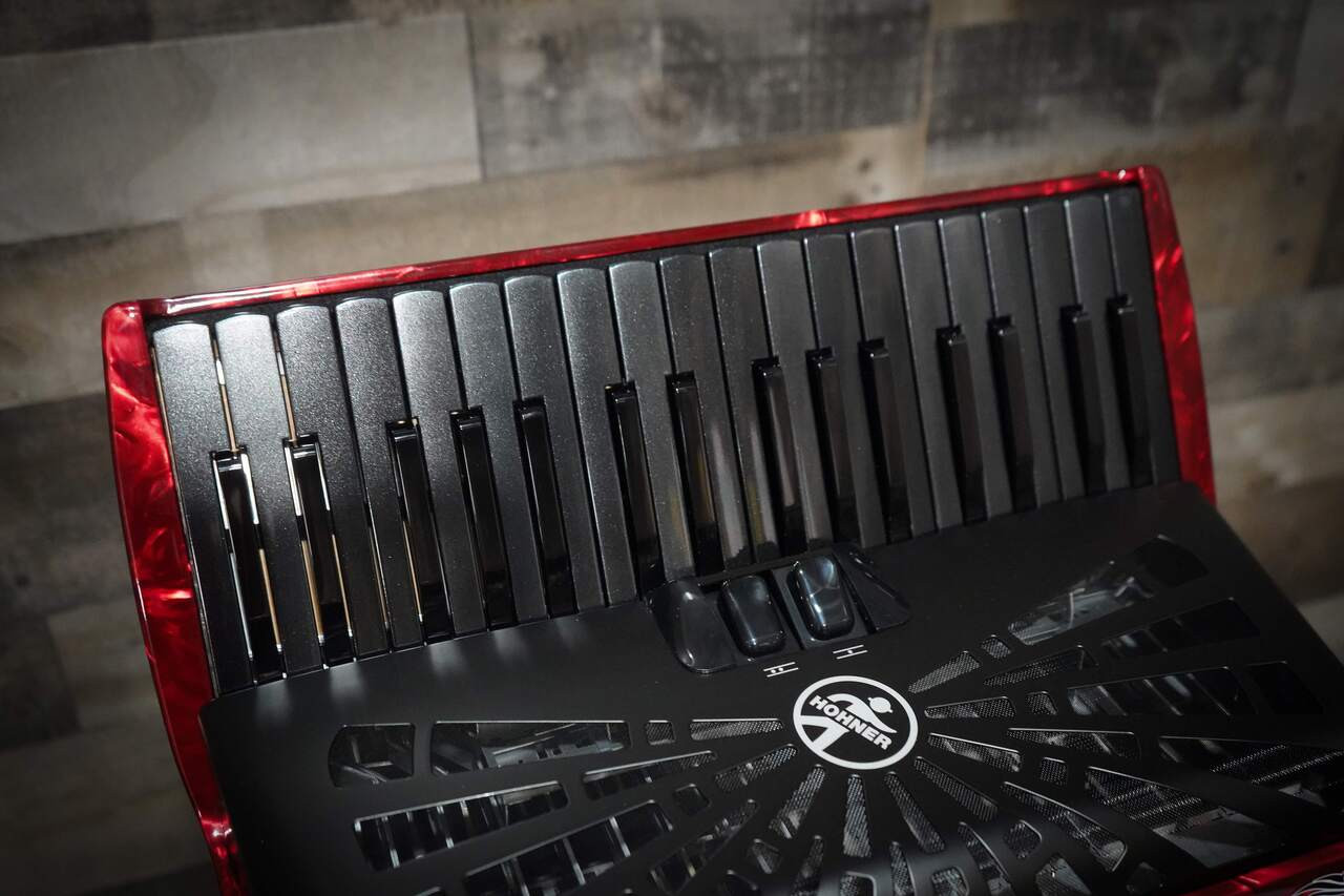 Explore the Hohner Tristar II 72 Bravo Series Accordion—German precision, rich tone, and smooth playability for advancing players. Shop Musician Madness now!