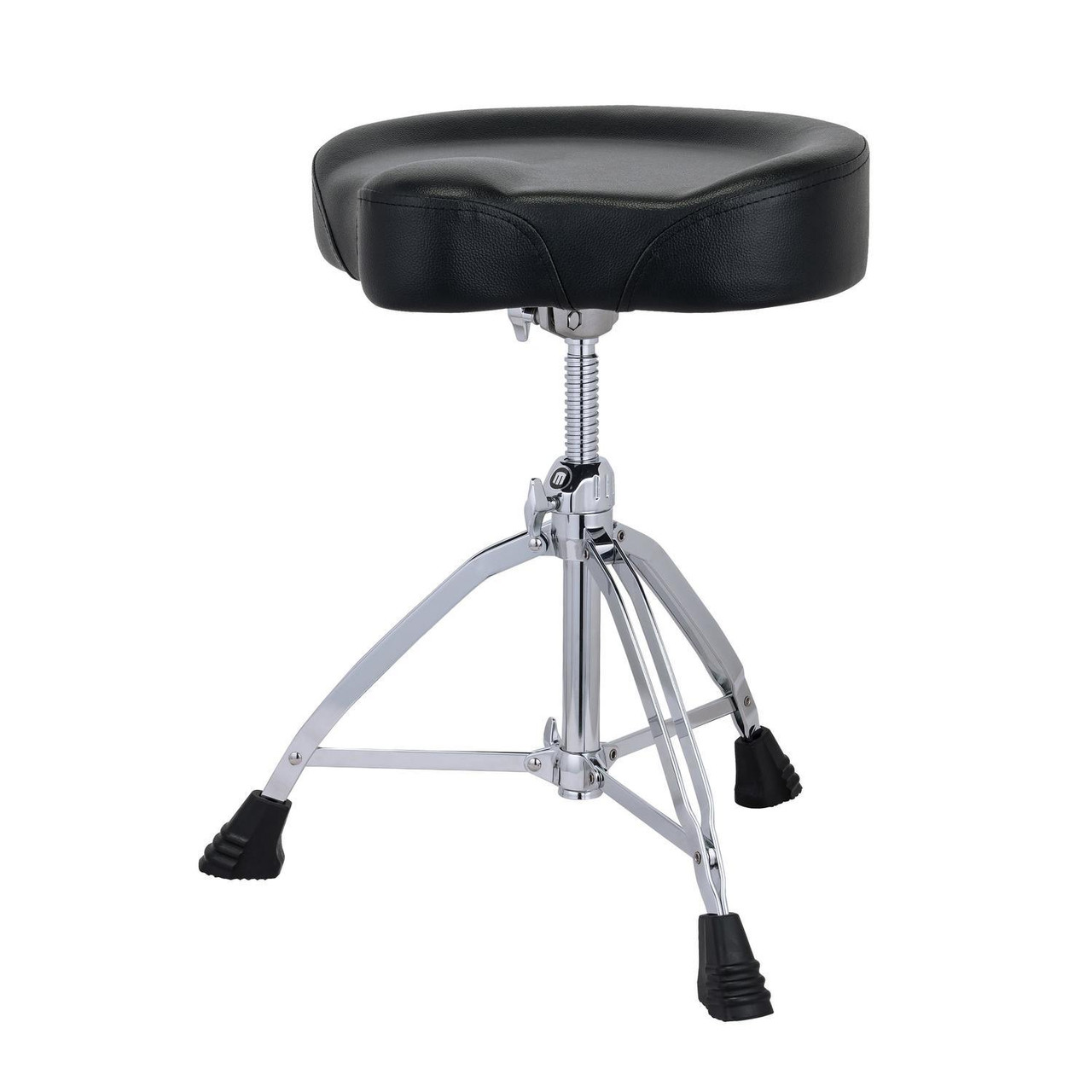 Mapex T855 Double Braced 3-Leg Black Leather Saddle Cushion Throne | Musician Madness