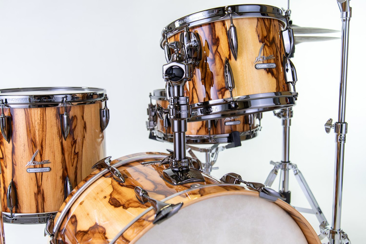 Sonor Craftsmen’s Collection Vintage African Marble Shell Set – premium handcrafted drum kit with exotic veneer finish, precision maple shells, and limited-edition Sonor craftsmanship