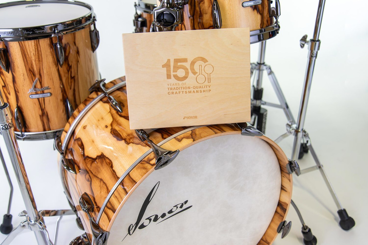 Sonor Craftsmen’s Collection Vintage African Marble Shell Set – premium handcrafted drum kit with exotic veneer finish, precision maple shells, and limited-edition Sonor craftsmanship