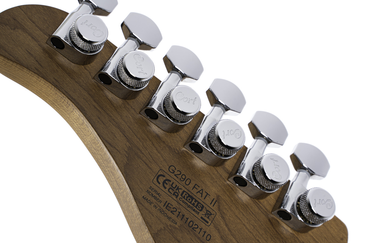 Cort Double Cutaway Electric Guitar in Antique Violin Burst finish â€“ solid-body design with dual humbuckers, contoured body, and warm vintage-inspired tone