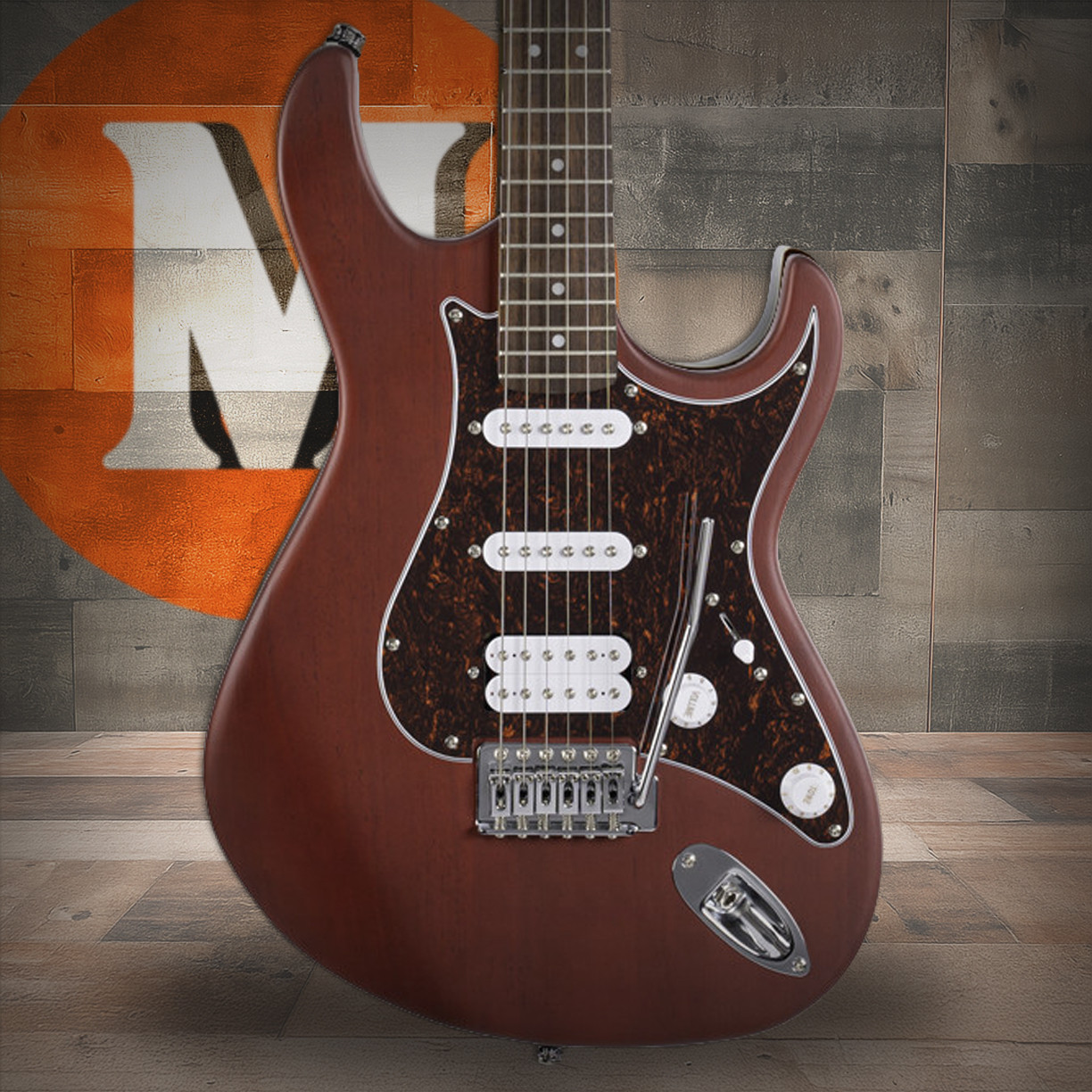 Cort G Series Cutaway Electric Guitar - Open Pore Black Cherry