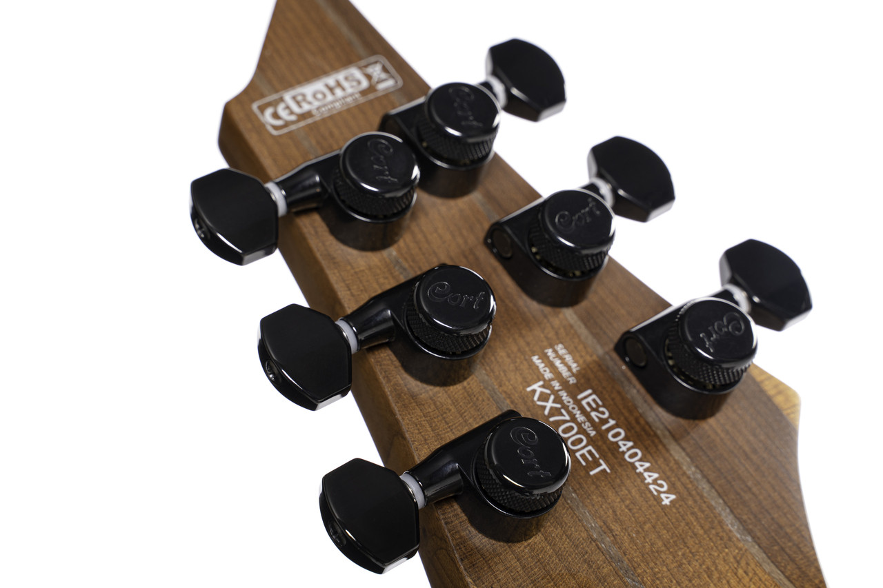 Cort エレキギター！ Cort KX Series Evertune Electric Guitar - Open Pore Black