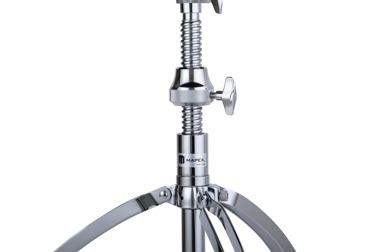 Mapex T660 Round Seat Top Drum Throne with Threaded Spindle – adjustable drum seat with padded round cushion, threaded height control, and double-braced chrome legs