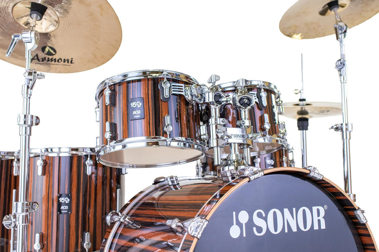 Sonor AQ2 150th Anniversary Shell Set - High Gloss Ebony Veneer | Musician Madness