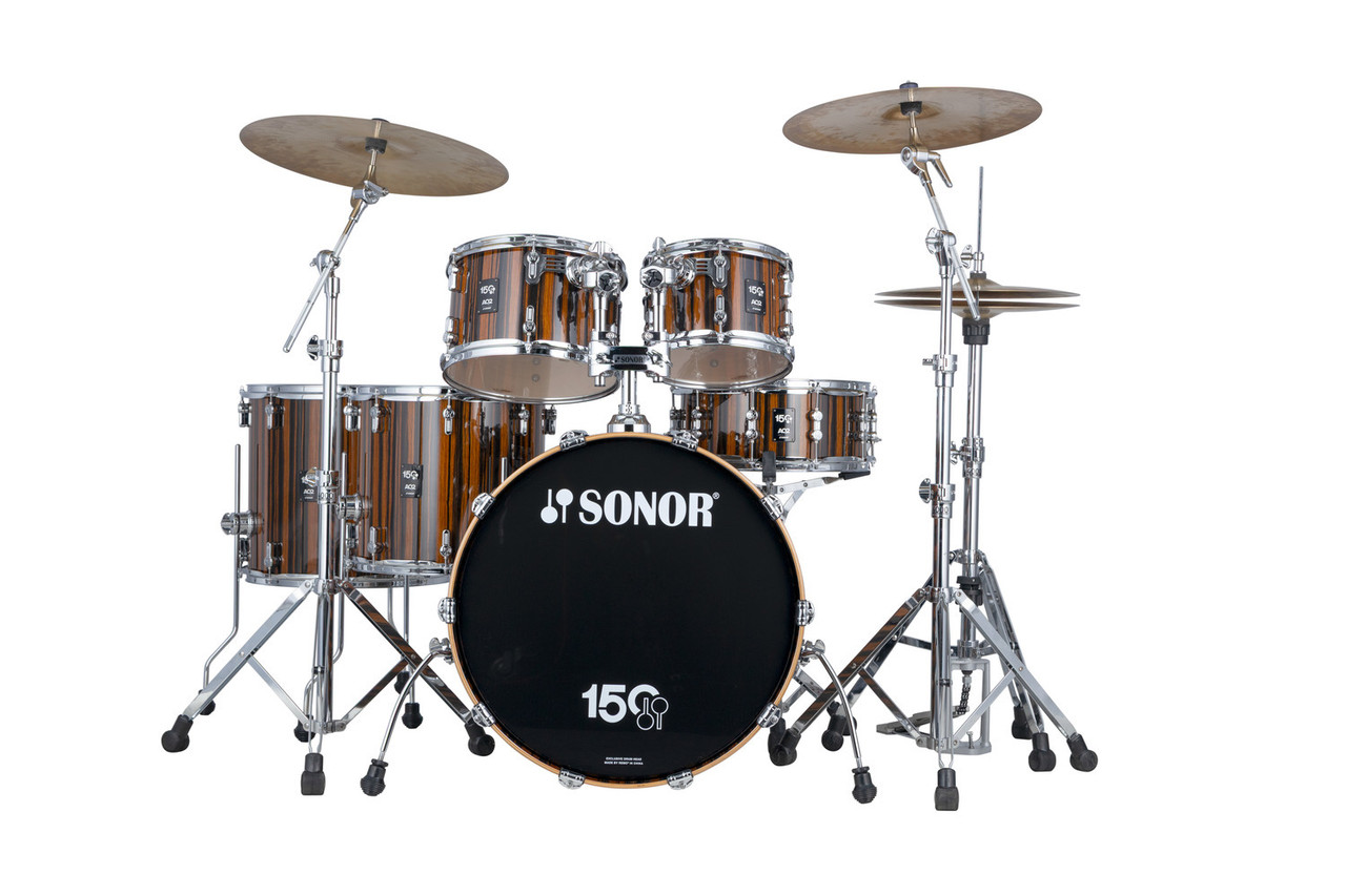Sonor AQ2 150th Anniversary Shell Set - High Gloss Ebony Veneer | Musician Madness