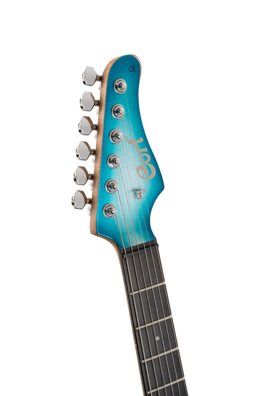 Cort G300 Glam Double Cutaway Electric Guitar - Polar Ice Metallic