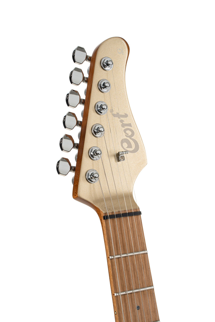 Cort G300 Pro Double Cutaway Electric Guitar - Metallic Gold | Musician Madness