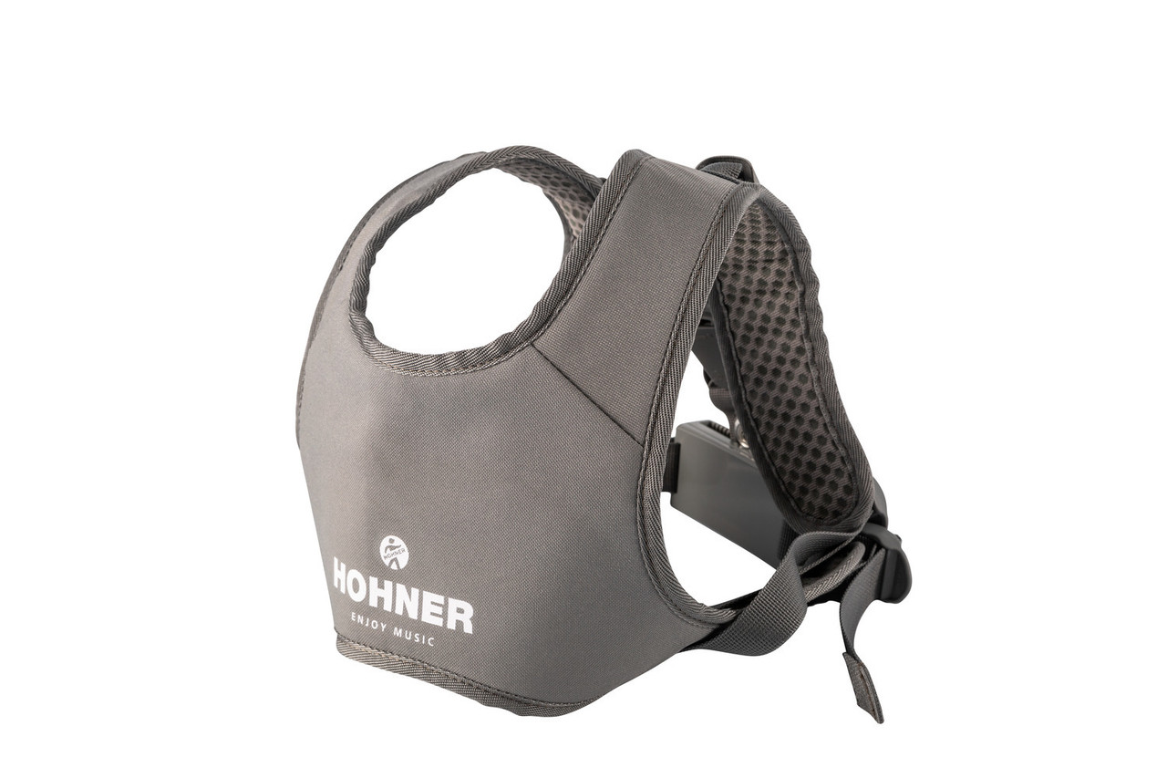 Hohner XS-DBL XS Child Accordion in Double Orange finish with ergonomic design and included gigbag.