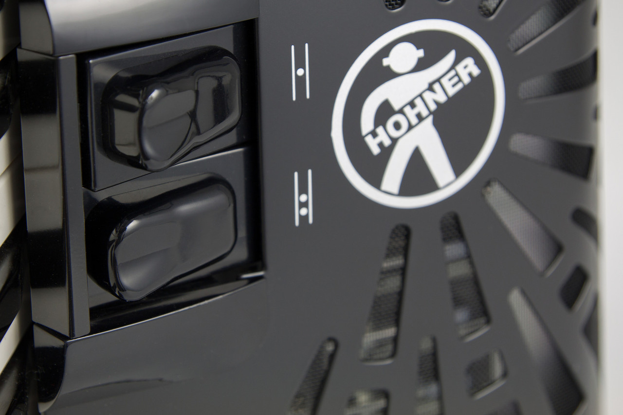 Hohner BR48RED Bravo II 48 Piano Accordion in Pearl Red finish with 26 treble keys and 48 bass buttons.