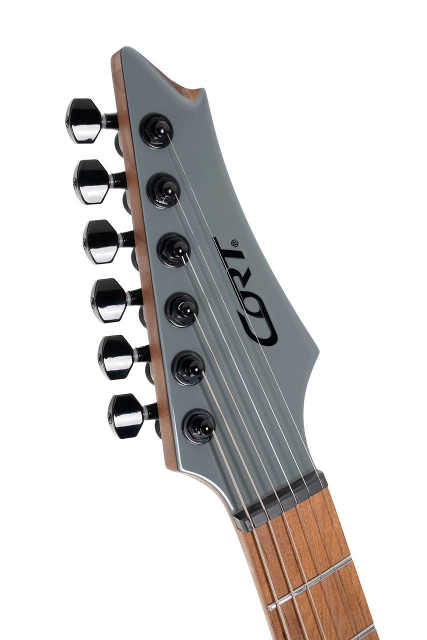 Cort MUTILITYII-TTG Mutility II Double Cutaway Electric Guitar in Tactical Gray finish with EMG pickups and EverTune bridge.