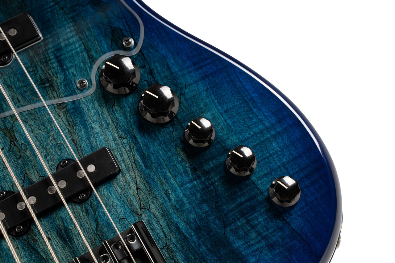 Cort GBFUSION4BB GB Series Fusion 4-String Bass Guitar in Blue Burst finish with Nordstrand pickups and active EQ.