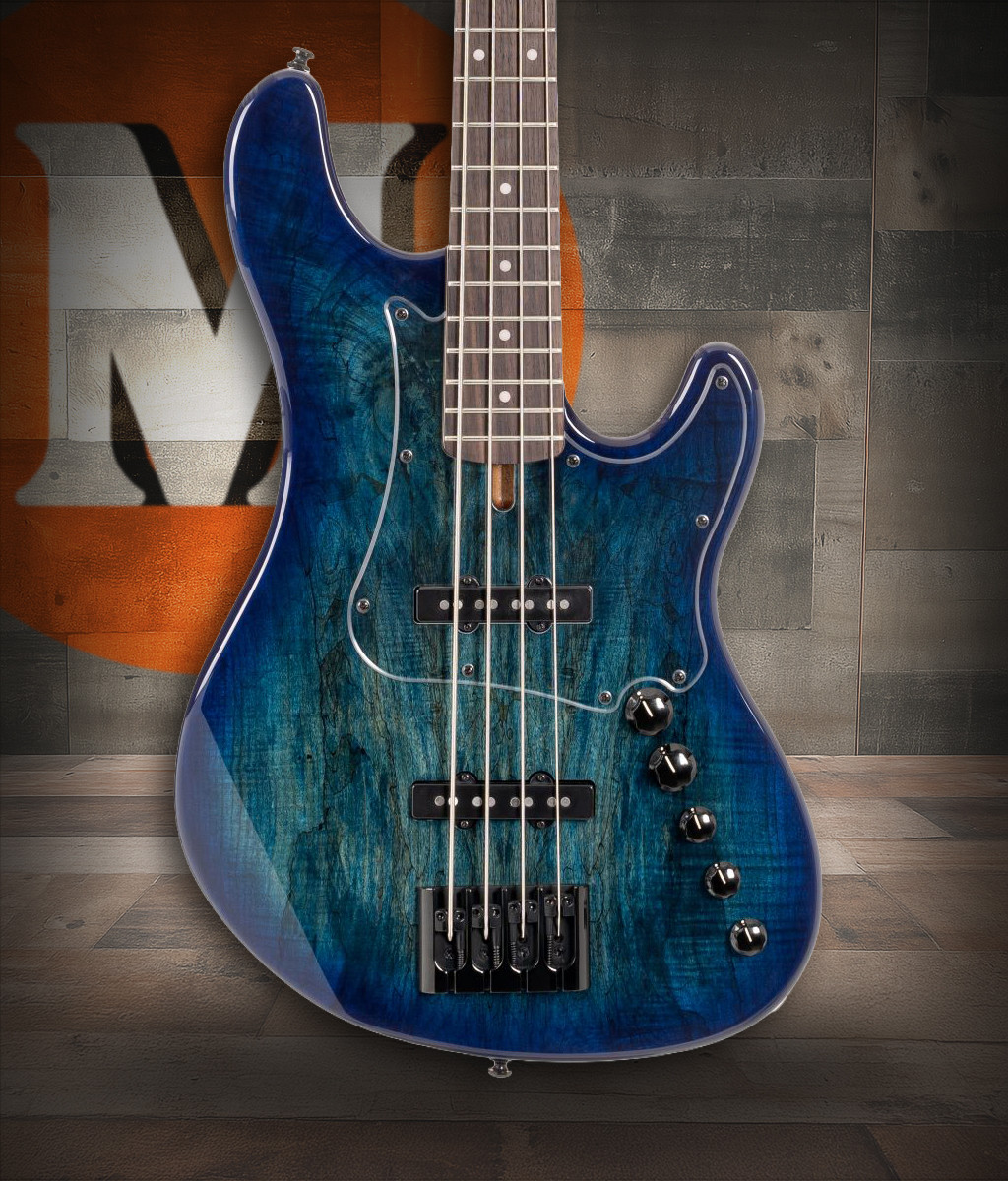 Cort GB Series Fusion Bass Guitar - Blue Burst (GBFUSION4BB-U) | Musician Madness
