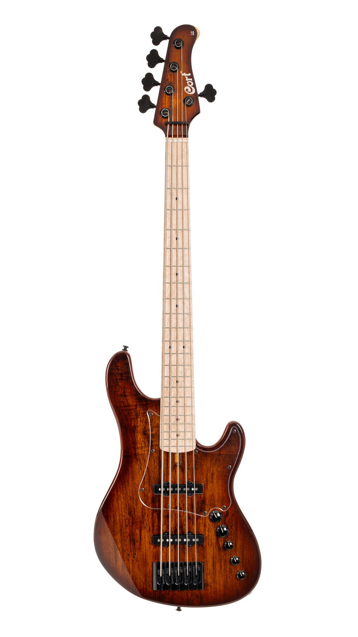 Cort GB Series Fusion 5 String Bass Guitar - Antique Brown Burst (GBFUSION5ABB-U) | Musician Madness