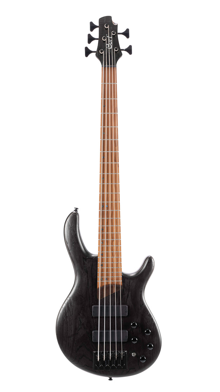 Cort Artisan Series B5 Element 5 String Bass Guitar - Open Pore Trans Black | Musician Madness