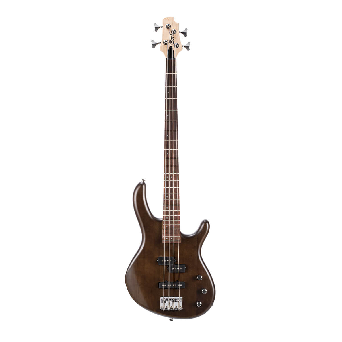 Cort Action PJ Bass Guitar - Open Pore Walnut | Musician Madness
