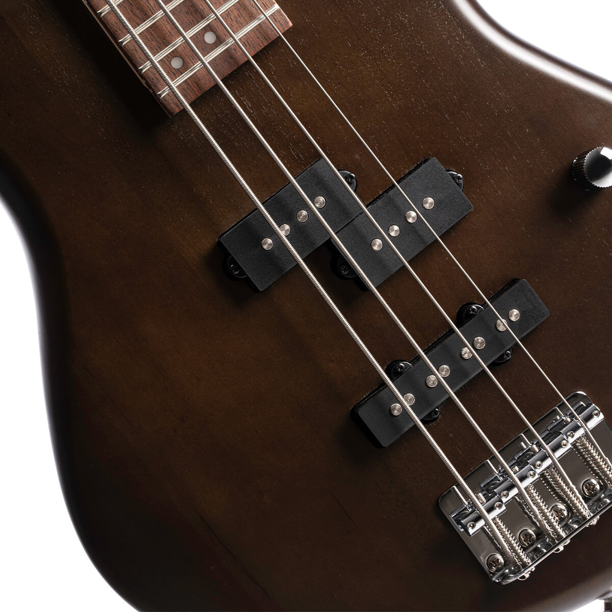 Cort Action PJ Bass Guitar - Open Pore Walnut | Musician Madness
