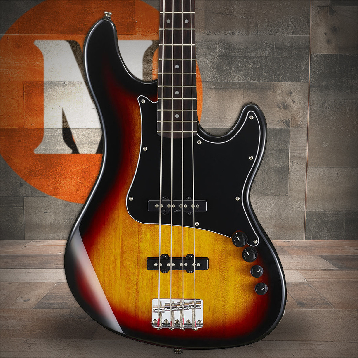 Cort GB Series Bass Guitar - 3 Tone Sunburst (GB34JJ3TS-U) | Musician Madness